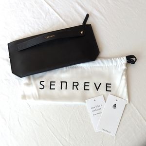 Senreve Bracelet Pouch Pebbled Black